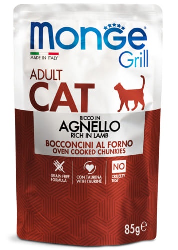 Monge Grill Cat Adult Lamb 85g